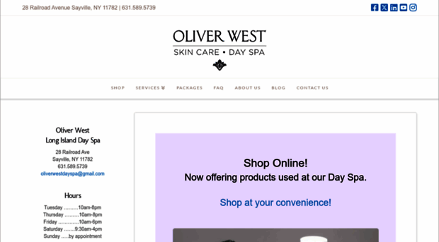 oliverwestdayspa.com