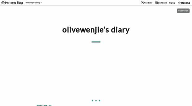 olivewenjie.hatenablog.com