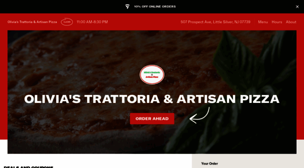 oliviastrattoriaartisanpizza.com