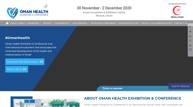 omanhealthexpo.com