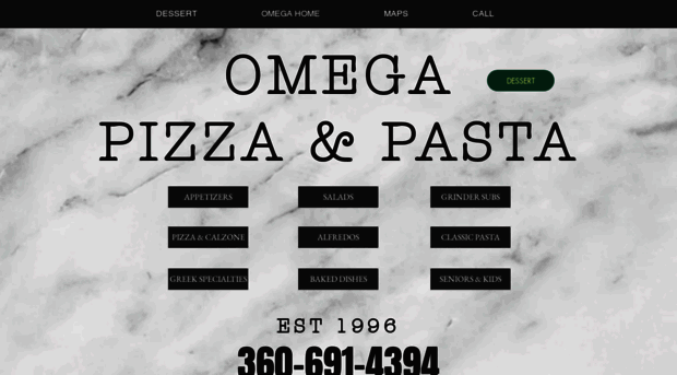 omegapizzapasta.com