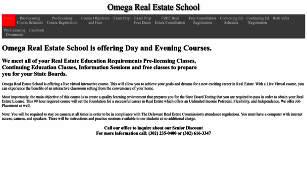 omegarealestateschool.com