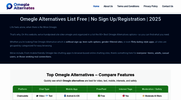 omeglealternates.com