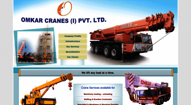 omkarcranes.com