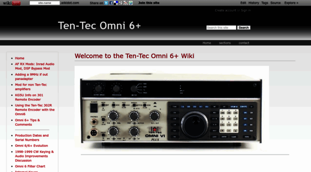 omni6.wikidot.com - Welcome to the Ten-Tec Omni 6+... - Omni 6 Wiki Dot