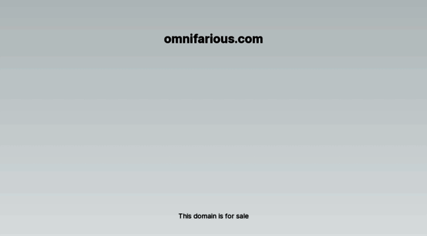 omnifarious.com