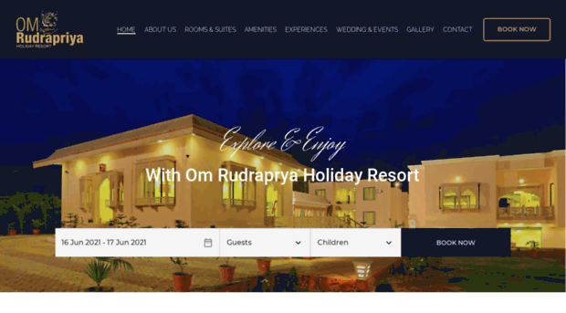 omrudrapriyaholidayresort.com