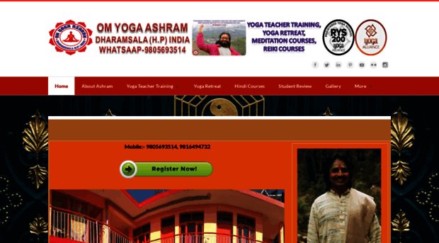 omyogaashram.com