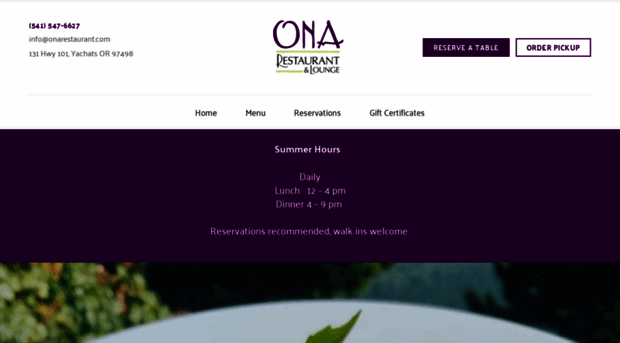 onarestaurant.com