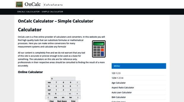 oncalc.com