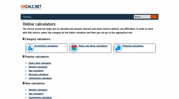 oncalc.net