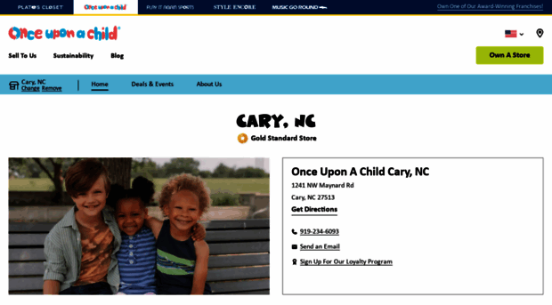 onceuponachildcary.com