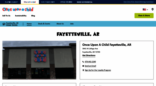 onceuponachildfayettevillear.com