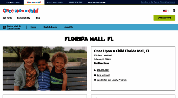 onceuponachildfloridamall.com