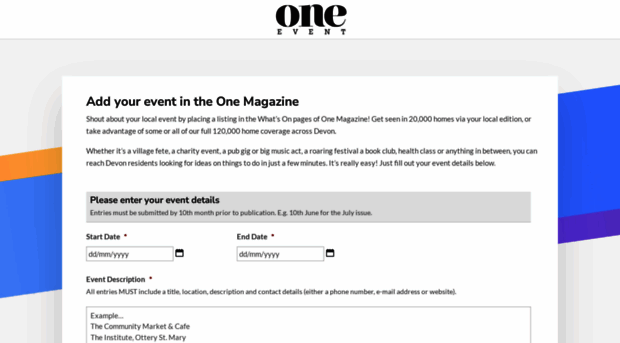 one-event.co.uk