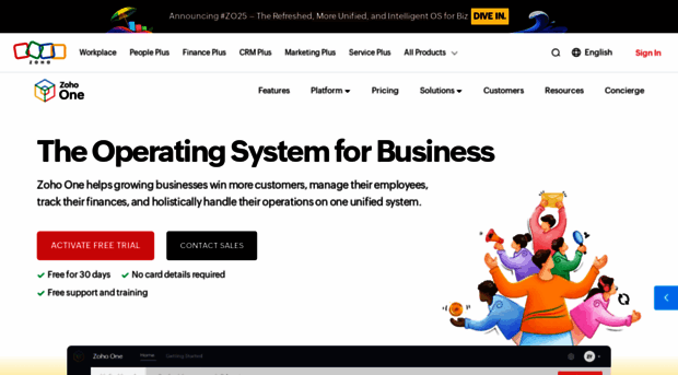 one.zoho.com - Zoho One | The Operating Syste... - One Zoho
