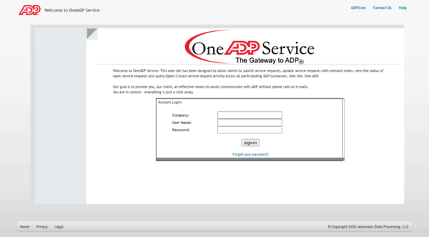 oneadpservice.adp.com