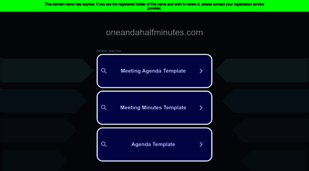 oneandahalfminutes.com