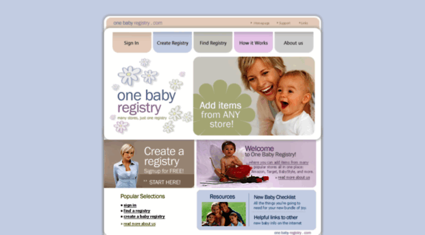 onebabyregistry.com