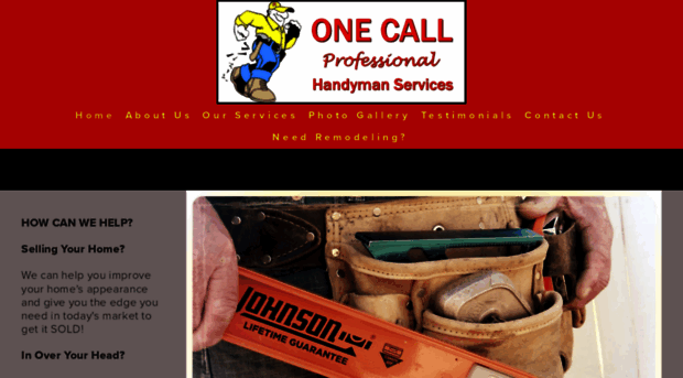 onecallhandyman.com