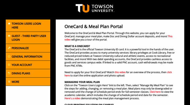 onecard.towson.edu