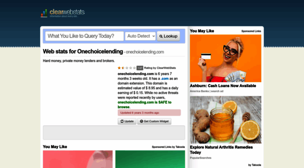 onechoicelending.com.clearwebstats.com
