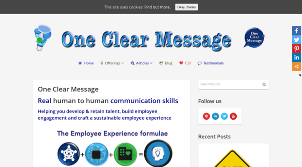 oneclearmessage.co.za