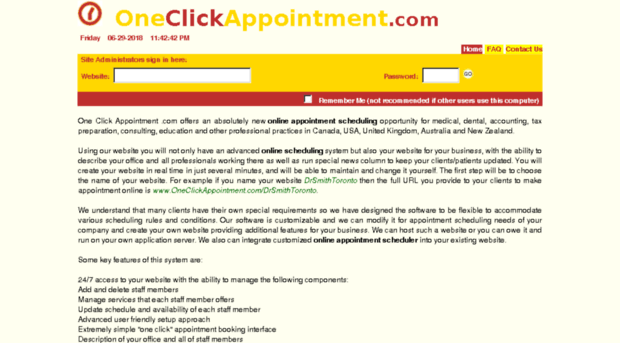 oneclickappointment.com