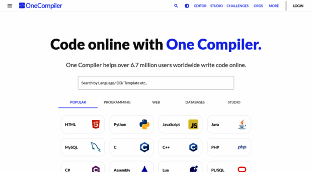 onecompiler.com