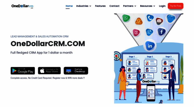 onedollarcrm.com