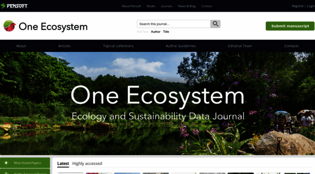 oneecosystem.pensoft.net