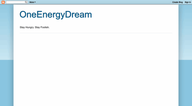 oneenergydream.blogspot.com