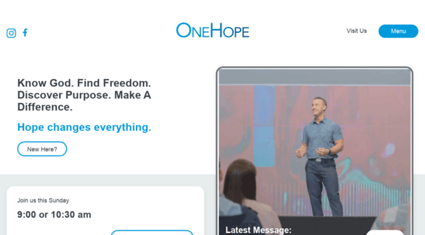 onehopechurch.com