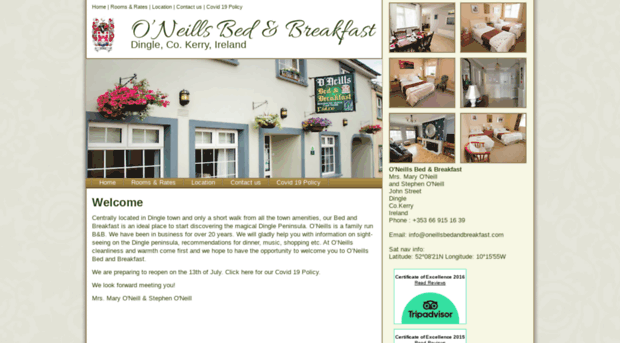 oneillsbedandbreakfast.com