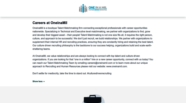 oneinamil.workable.com