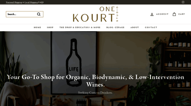 onekourtwine.com