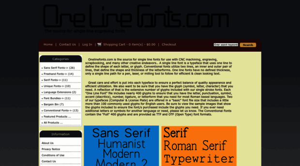 onelinefonts.com