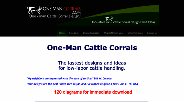 onemancorrals.com