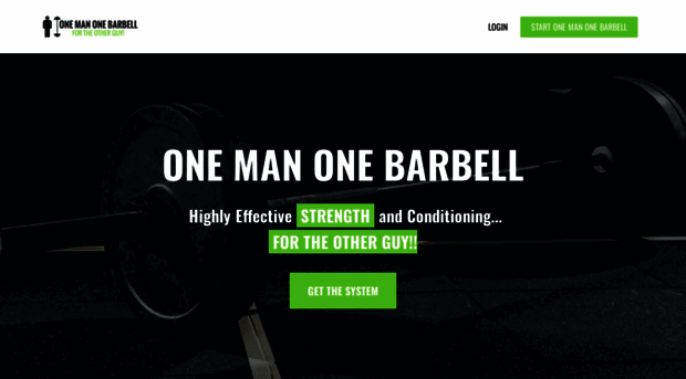 onemanonebarbell.com