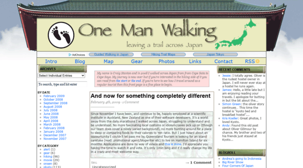 onemanwalking.com