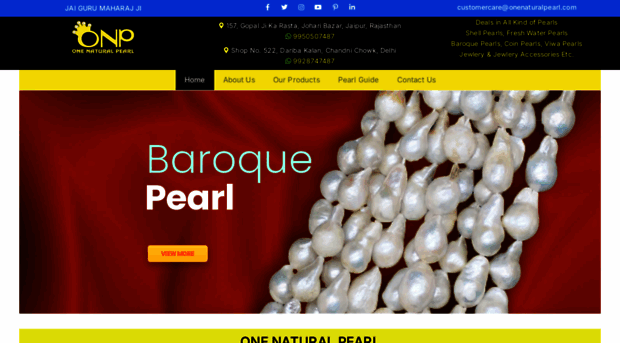 onenaturalpearl.com