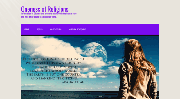 onenessofreligions.com