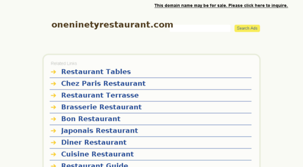 oneninetyrestaurant.com