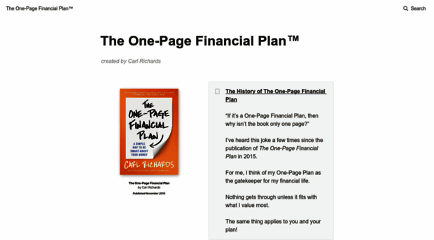 onepagefinancialplan.com