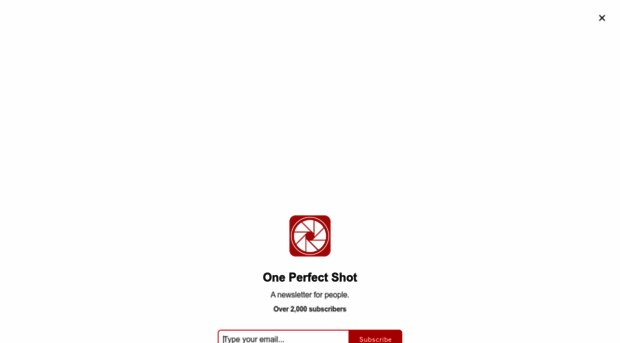 oneperfectshot.substack.com