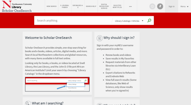 onesearch.northeastern.edu