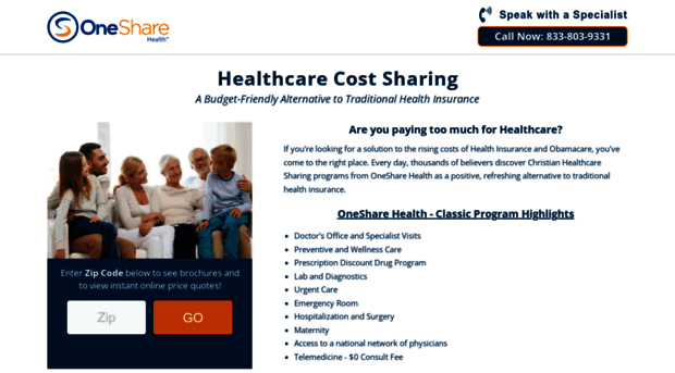 onesharehealthcare.com