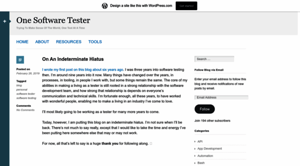 onesoftwaretester.wordpress.com