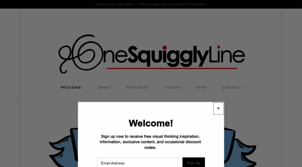 onesquigglyline.com