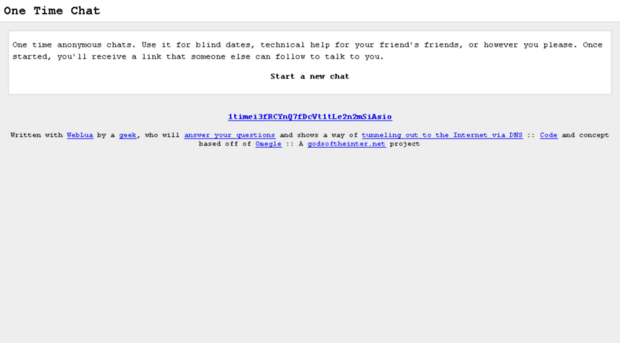 onetimechat.org